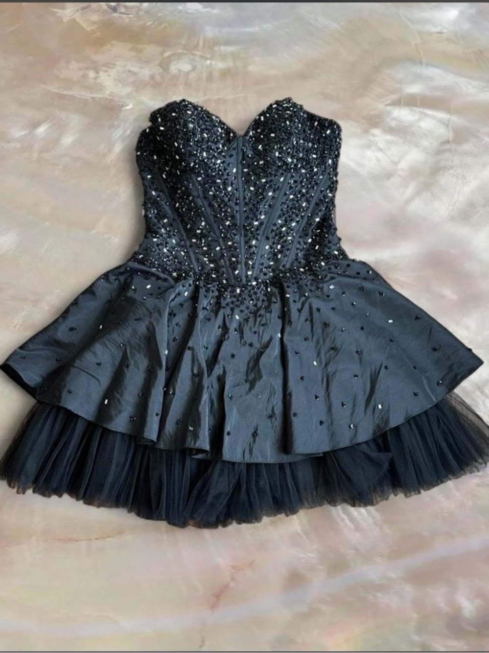 Vintage May Queen Beaded Dress